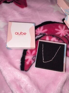Aube Jewelry Silver Chain Necklace - Elegant Everyday Layering Piece